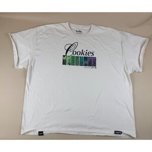 Cookies 4X Graphic Tee Streetwear Cotton Always on My Mind Botanical Cream